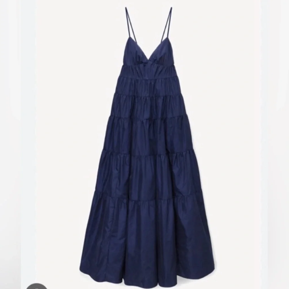 STAUD: Ripley Maxi Dress - Navy Blue XS - Picture 3 of 14